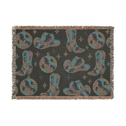 Rainbow Cowboy Woven Blanket