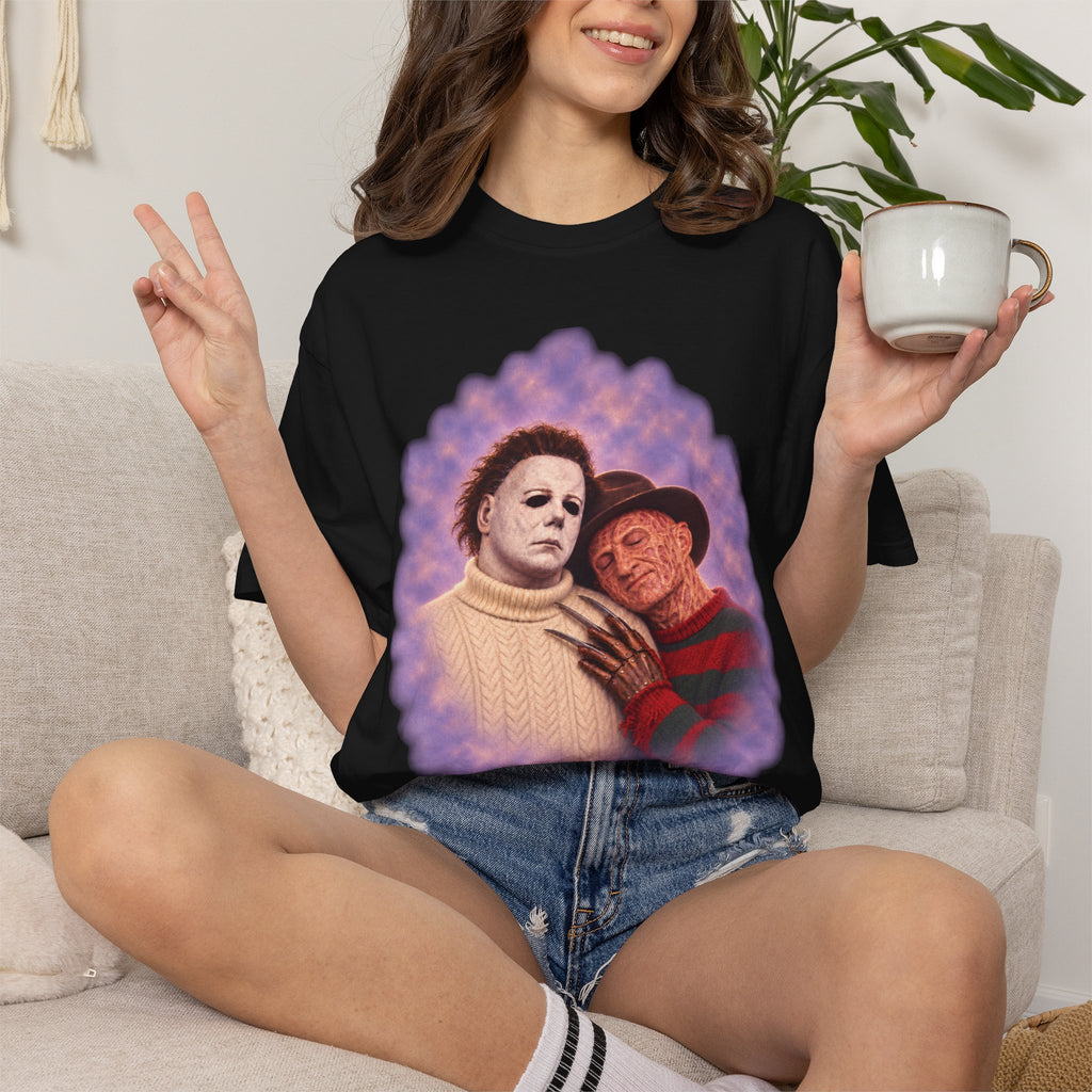 Michael Myers & Freddy Kreuger 80's Portrait Tee