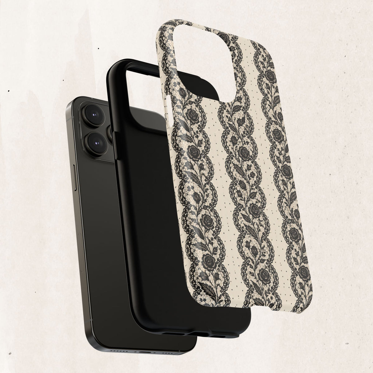 Lace Stripes Magnetic Phone Case