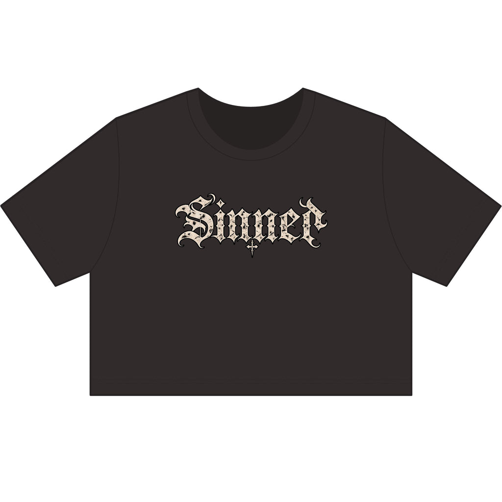Sinner Gothic Crop Tee