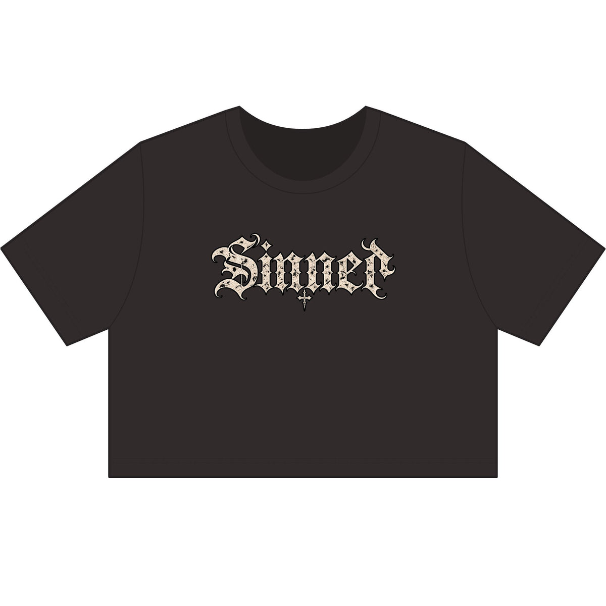 Sinner Gothic Crop Tee