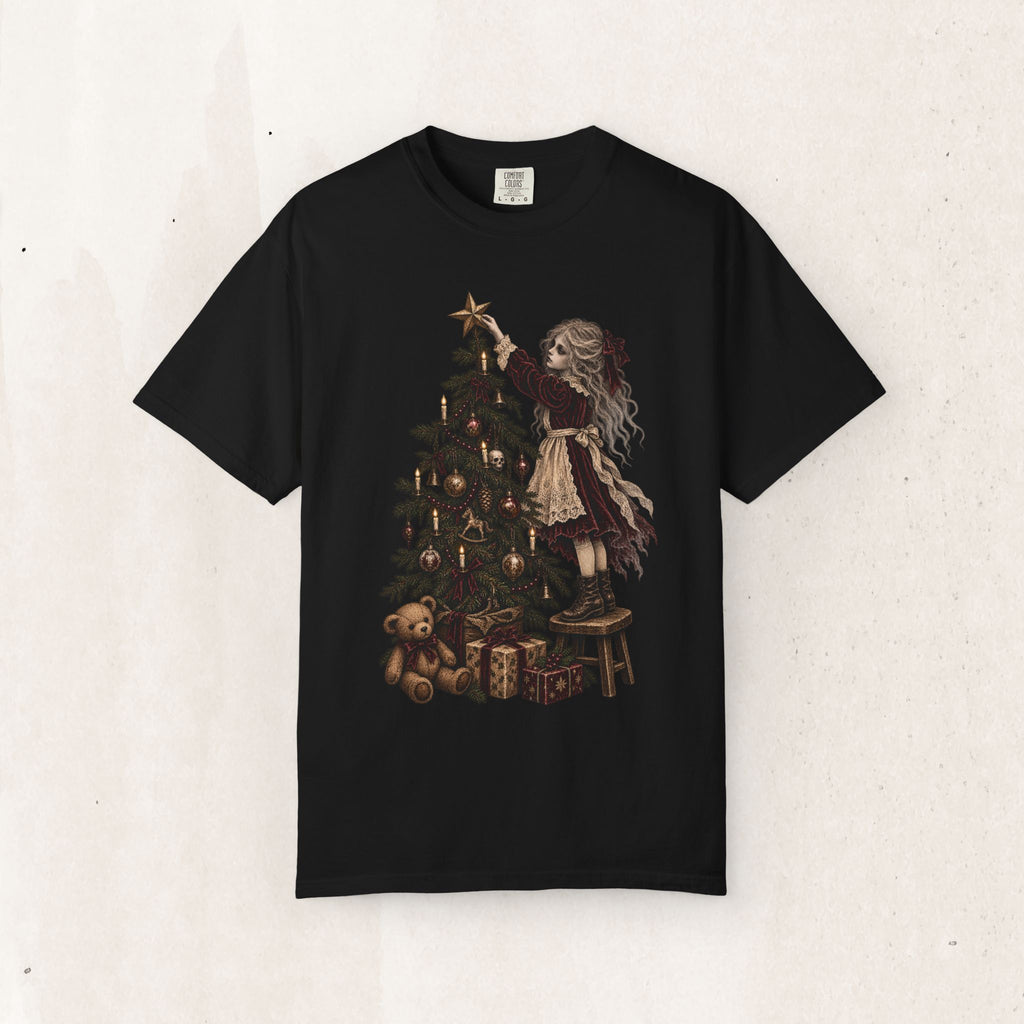 Victorian Ghost Girl Christmas Tee