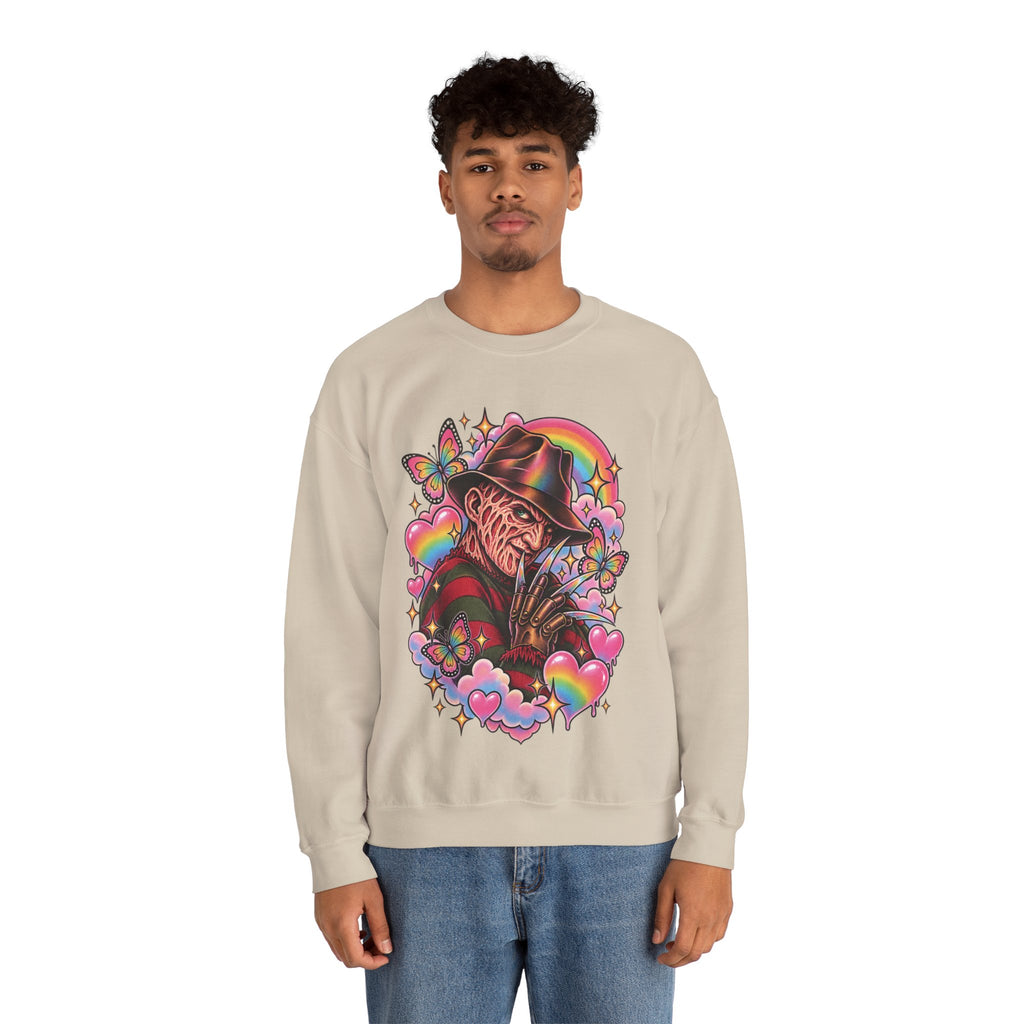 Freddy Krueger Rainbow Crewneck Sweatshirt