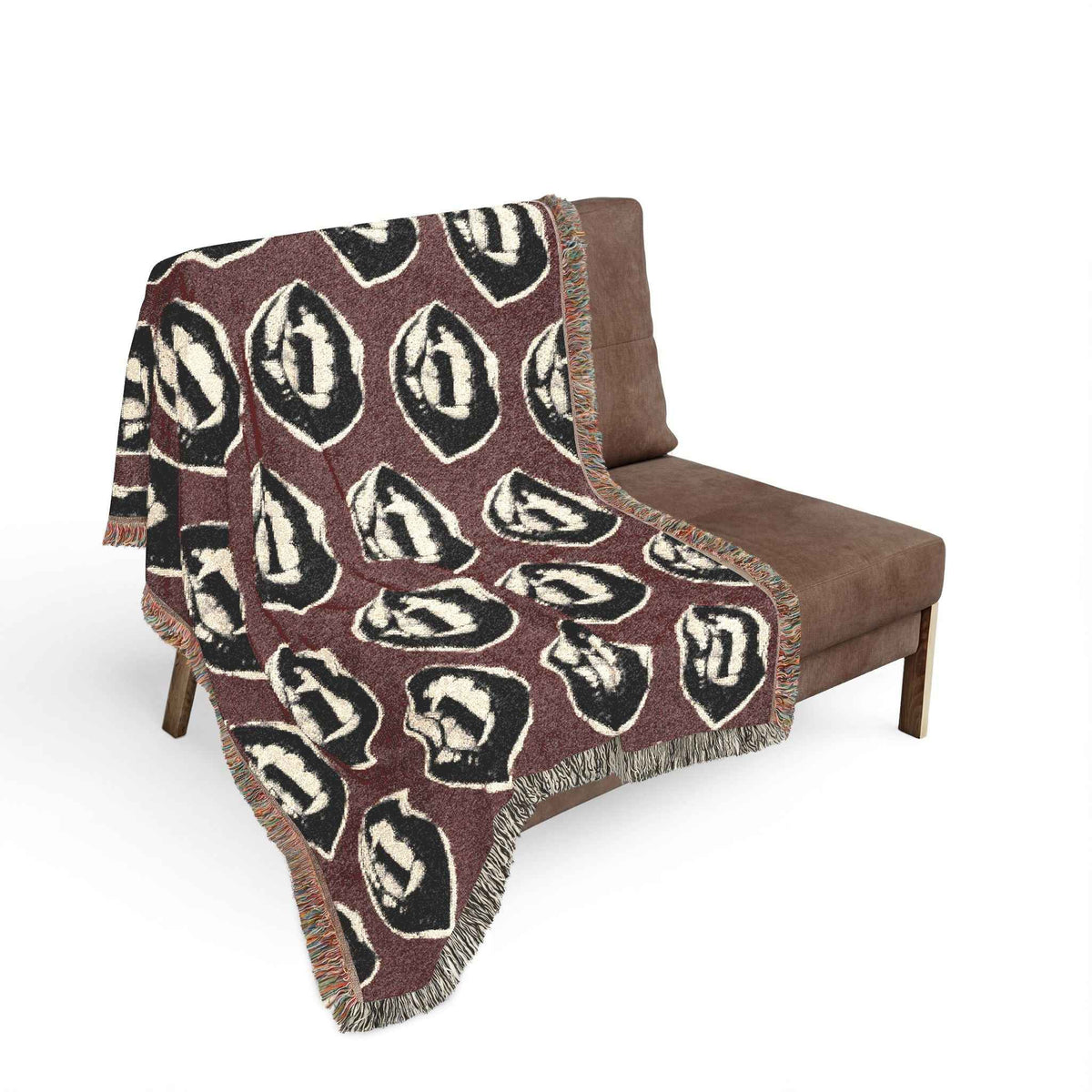 Vampire Fangs Woven Blanket, alternate view