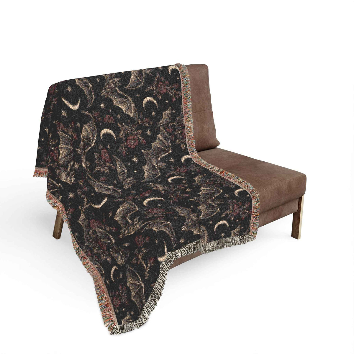 Gothic Bats Woven Throw Blanket, alternate view