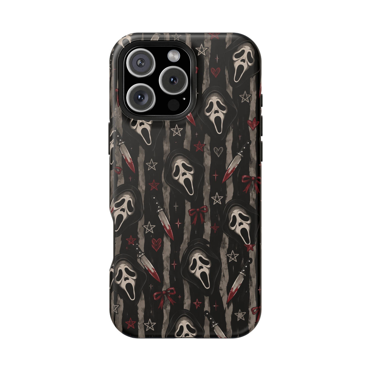 Ghostface Pattern iPhone Case, alternate view