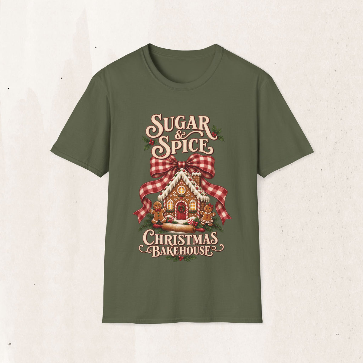 Sugar & Spice Gingerbread Christmas Tee