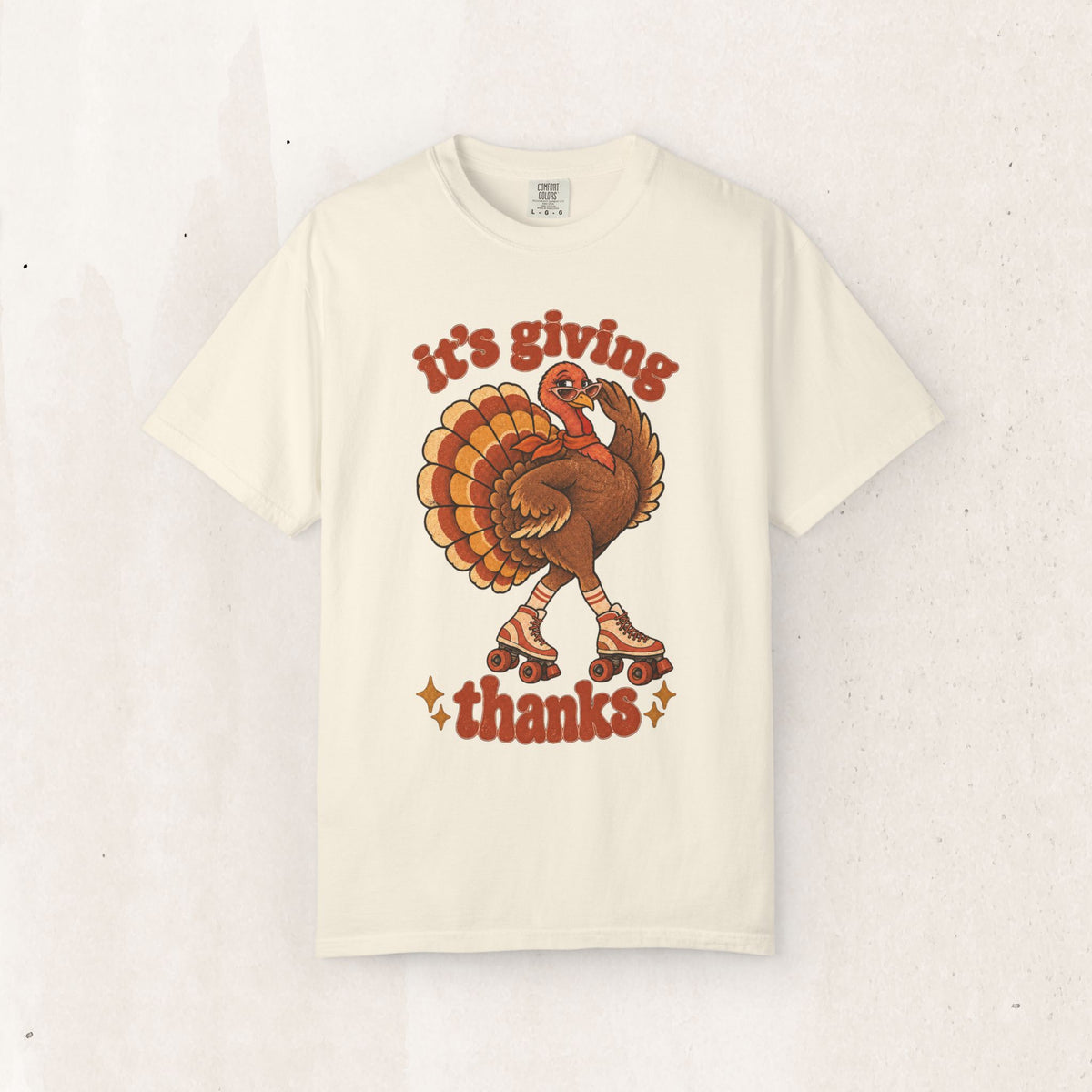 Thanksgiving Roller Turkey "It's Giving Thanks" Tee
