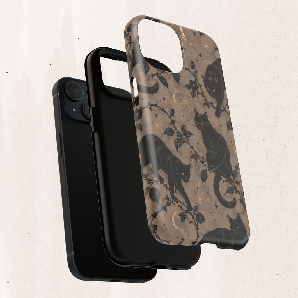 Vintage Black Cats Tough Phone Case