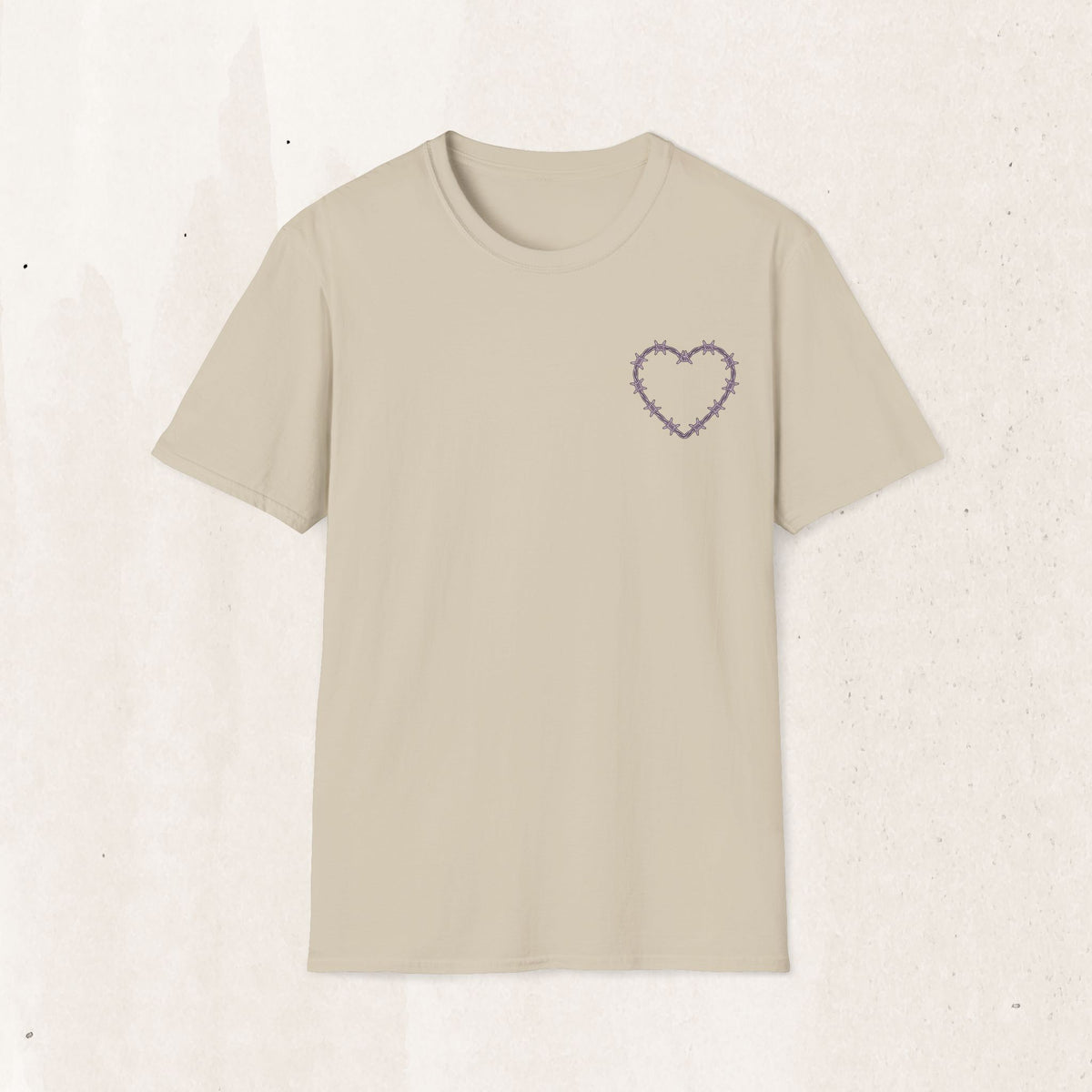 Barbed Wire Heart Graphic Tee