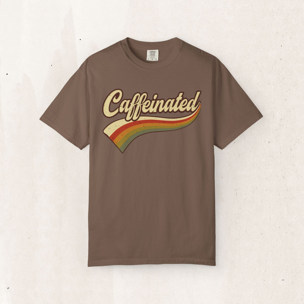 Caffeinated Retro Stripe Tee