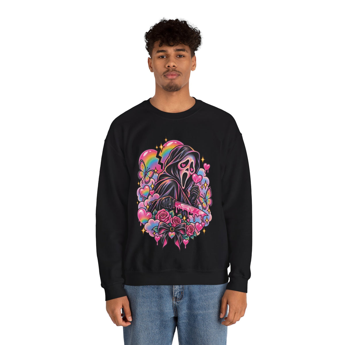 Ghostface Rainbow Crewneck Sweatshirt