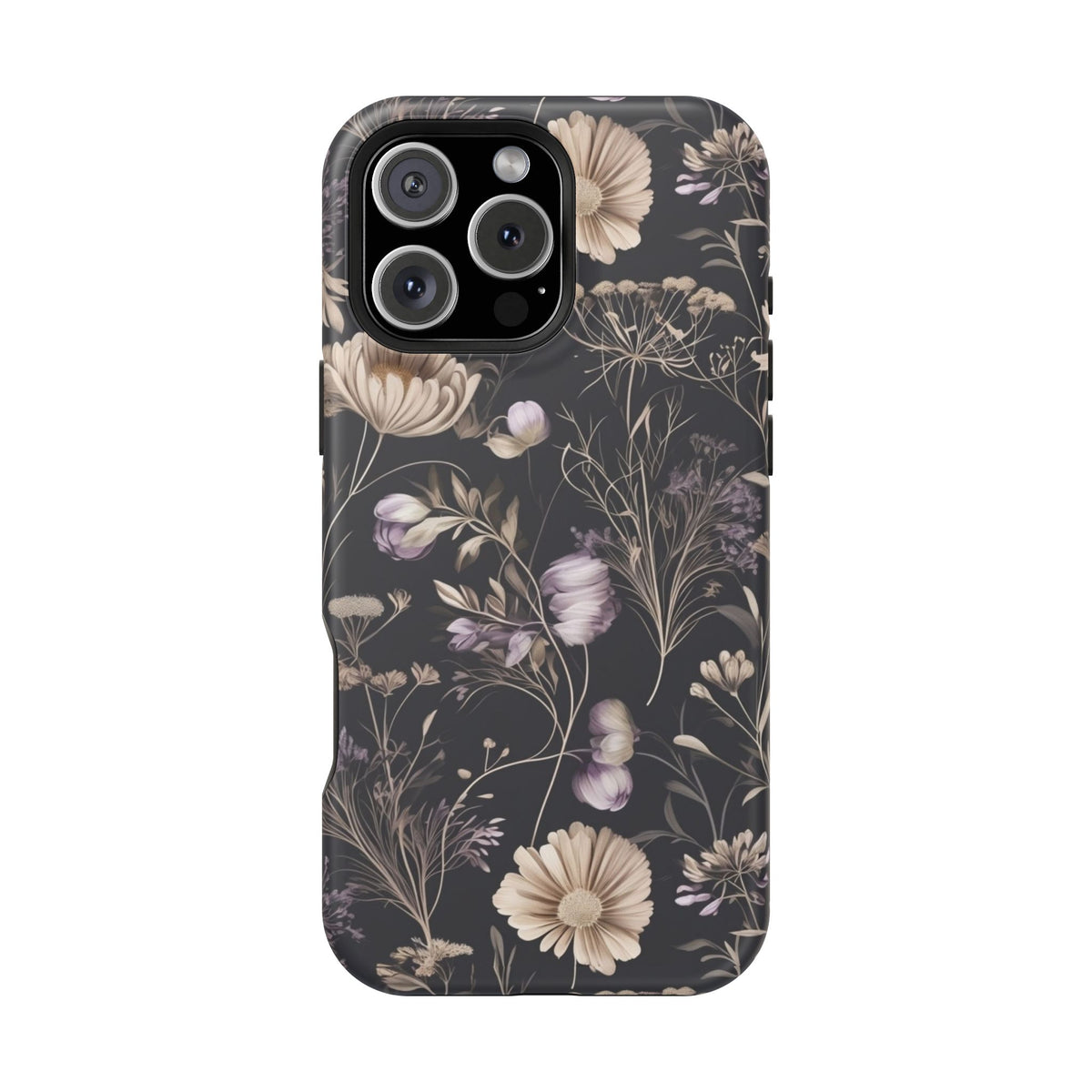 Dark Floral Magnetic Phone Case, alternate view