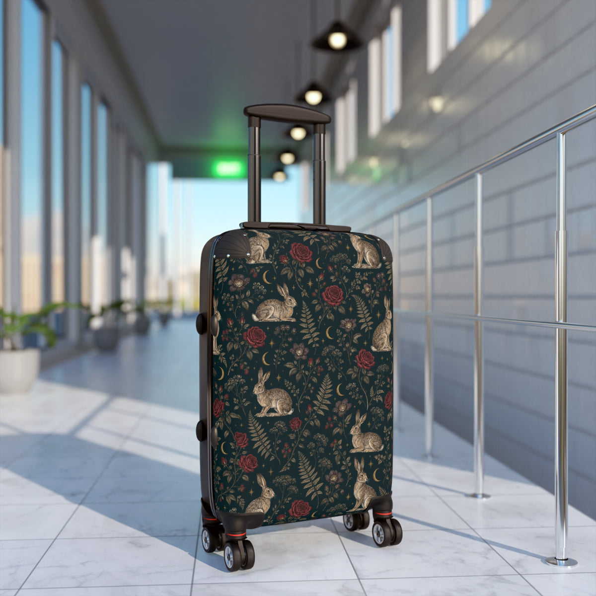 Vintage Rabbit & Rose Luggage