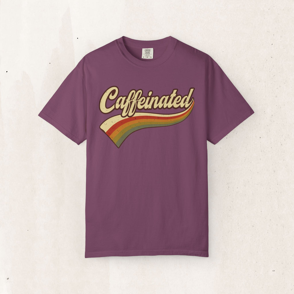 Caffeinated Retro Stripe Tee