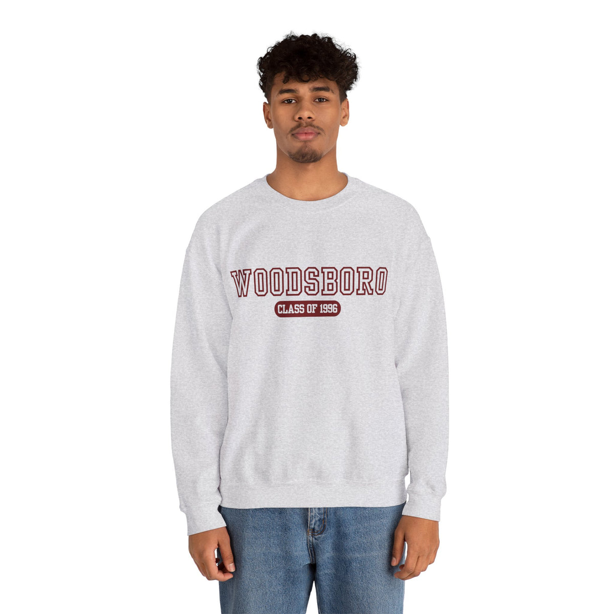 Woodsboro Class of 1996 Scream Crewneck Sweatshirt in Sport Grey, alternate view