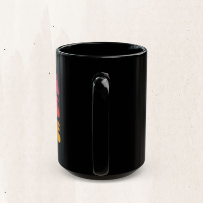 Mama Needs Coffee Black Mug