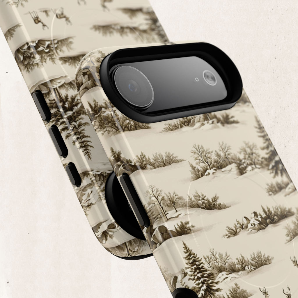 Deer & Pine Woodland Tough Magnetic Phone Case