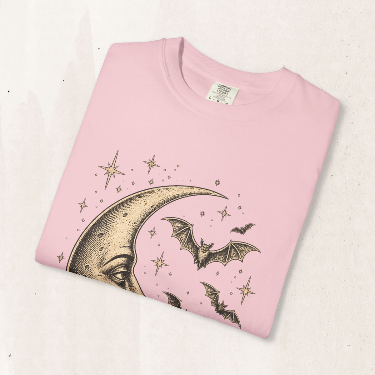 Crescent Moon & Bats Tee