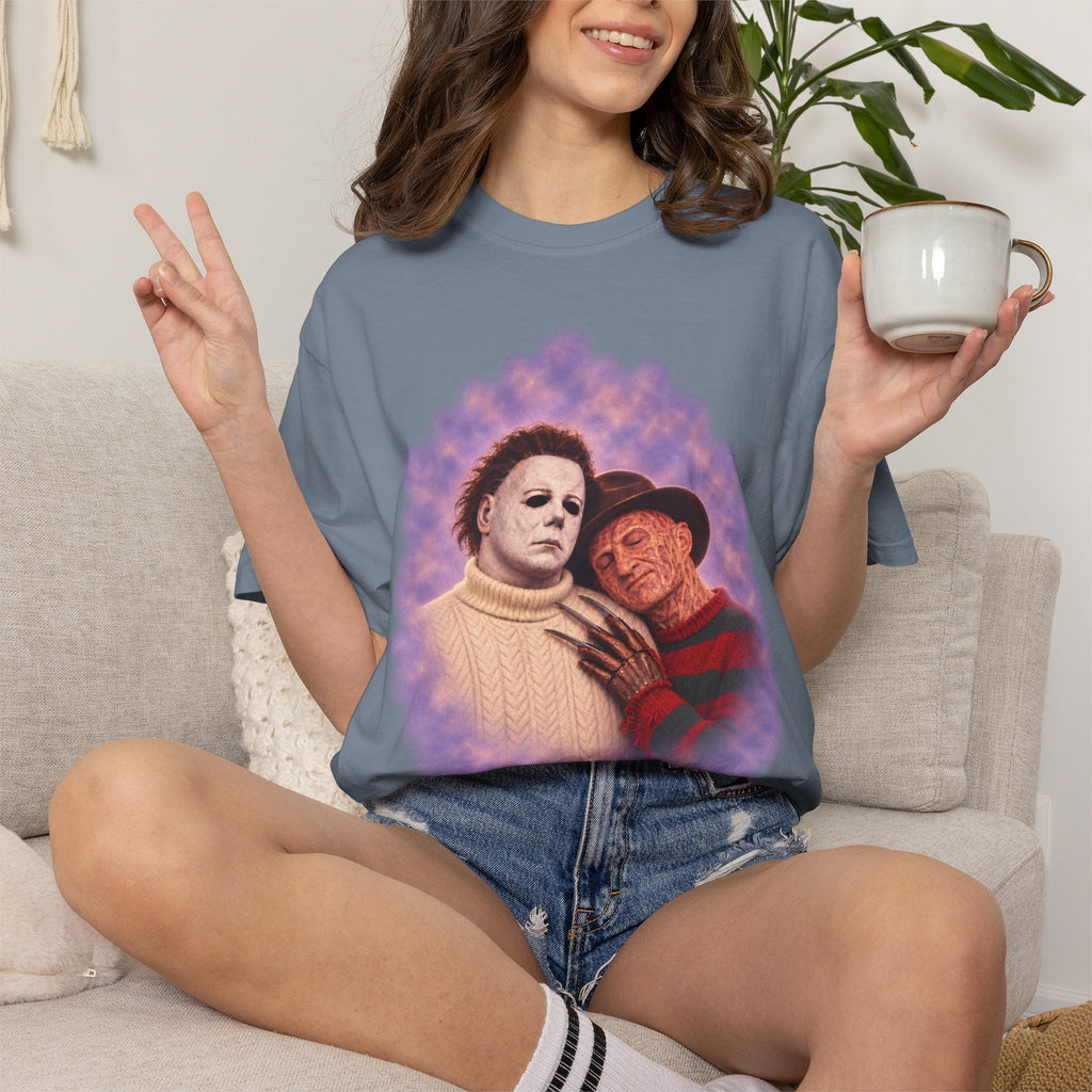 Michael Myers & Freddy Kreuger 80's Portrait Tee