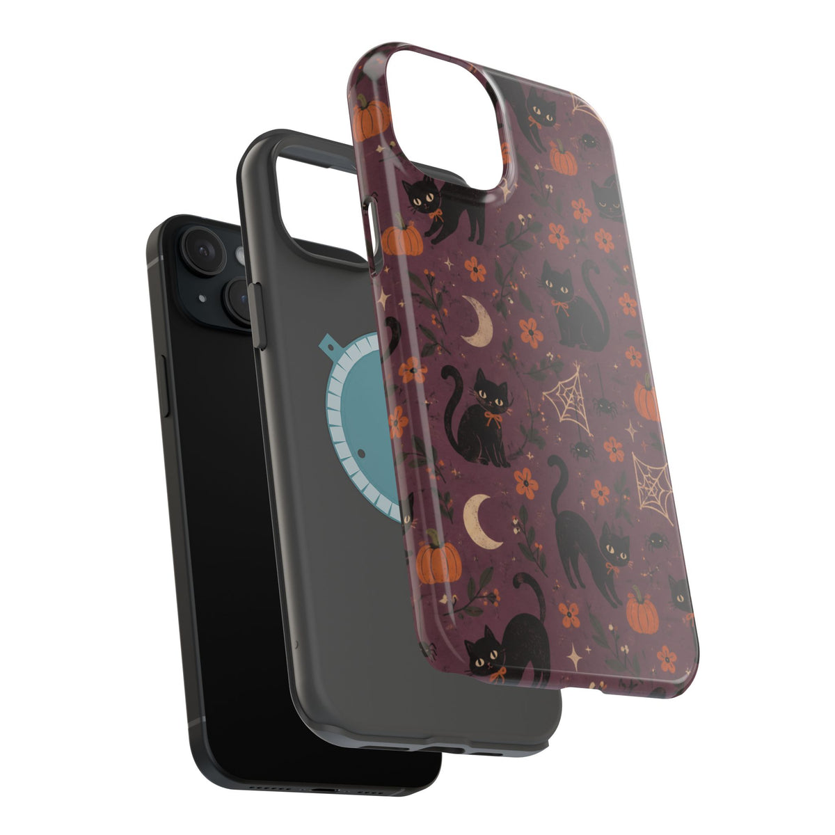 Halloween Black Cat MagSafe Phone Case, alternate view