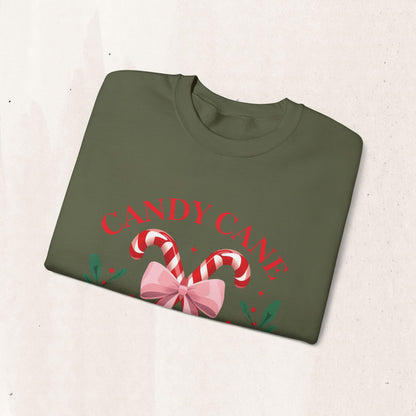 Candy Cane Christmas Club Crewneck Sweatshirt