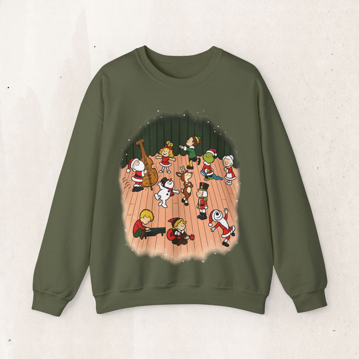 Peanuts Parody Christmas Characters sweatshirt