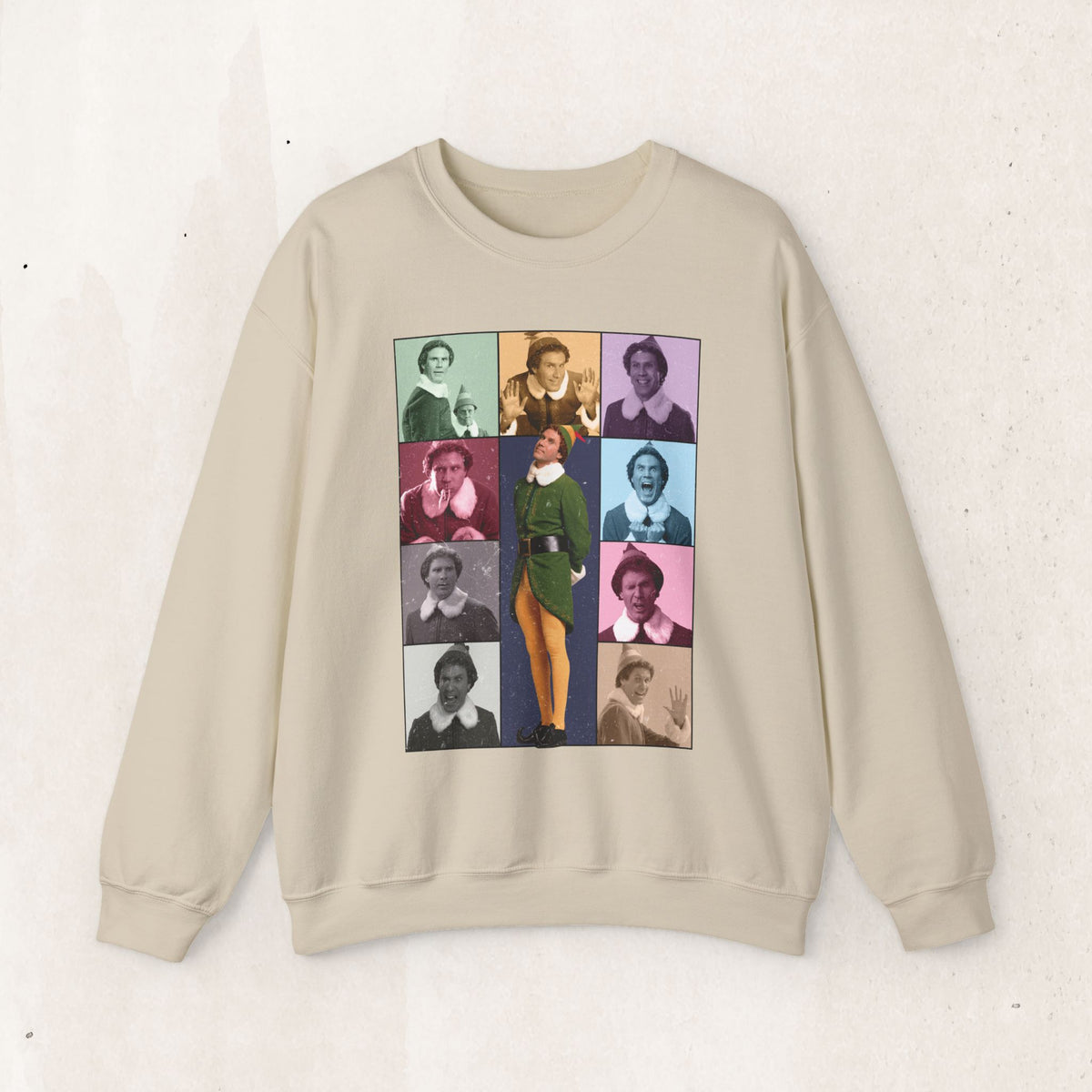 Buddy the Elf Christmas Sweatshirt, Elf Movie Era Concert Tour Parody Crewneck, Funny Christmas Movie Sweater, Holiday Gift