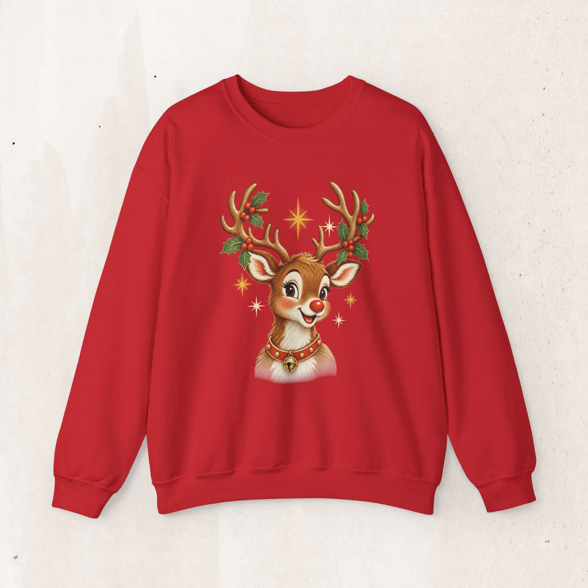 Vintage Rudolph Graphic Crewneck Sweatshirt