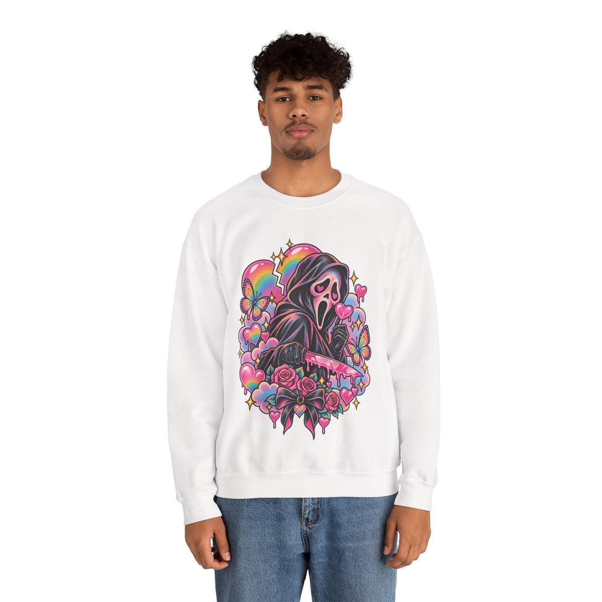 Ghostface Rainbow Crewneck Sweatshirt