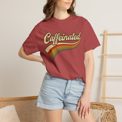 Caffeinated Retro Stripe Tee