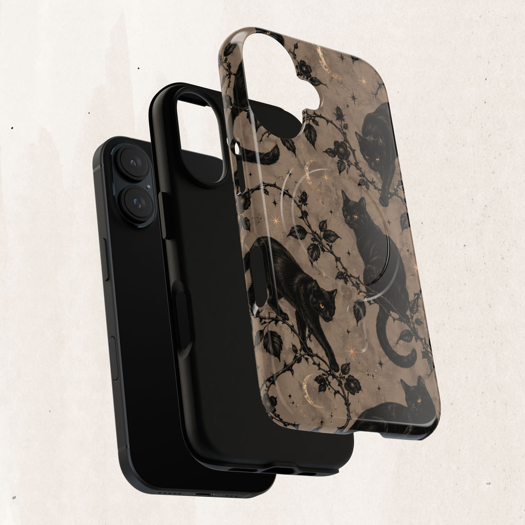 Vintage Black Cats Tough Phone Case