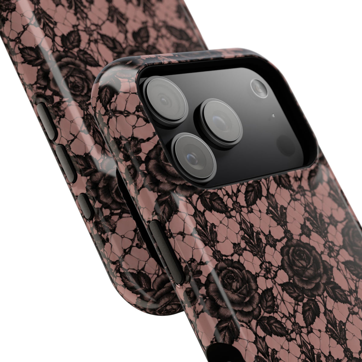 Vintage Black Rose Phone Case, alternate view