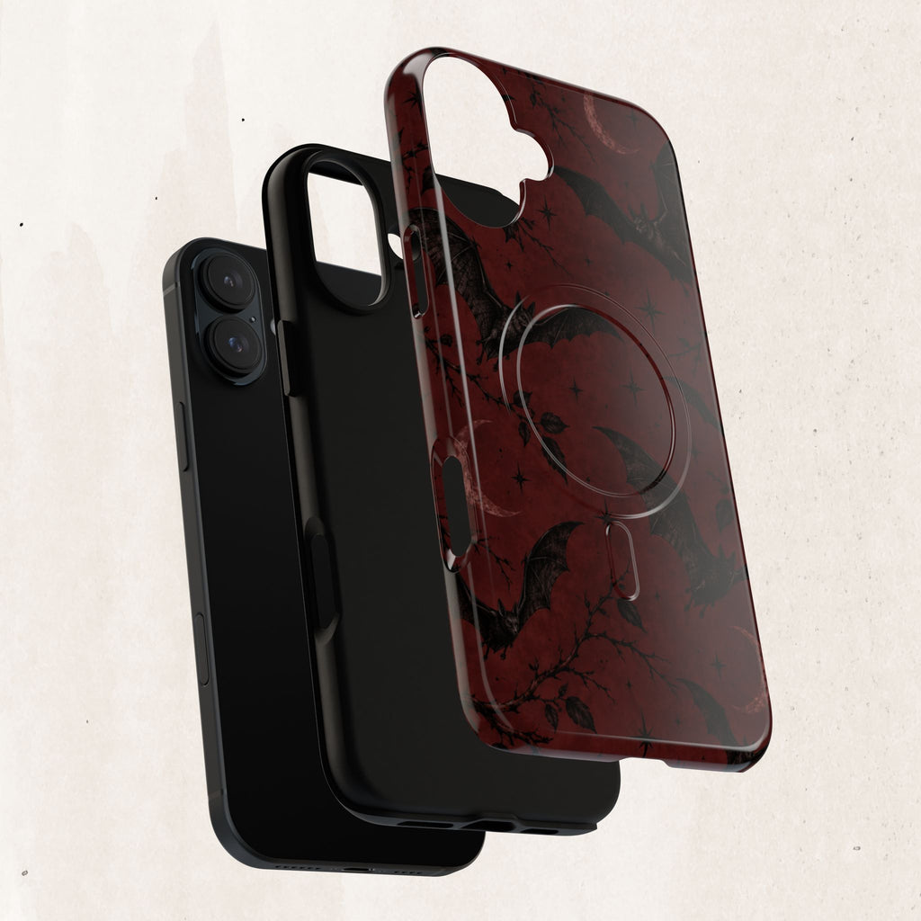 Gothic Bat Moon Magnetic Phone Case