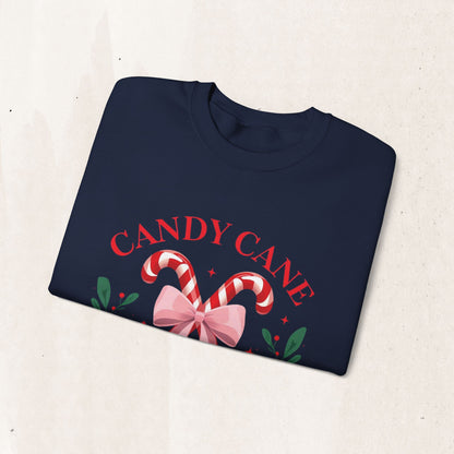 Candy Cane Christmas Club Crewneck Sweatshirt