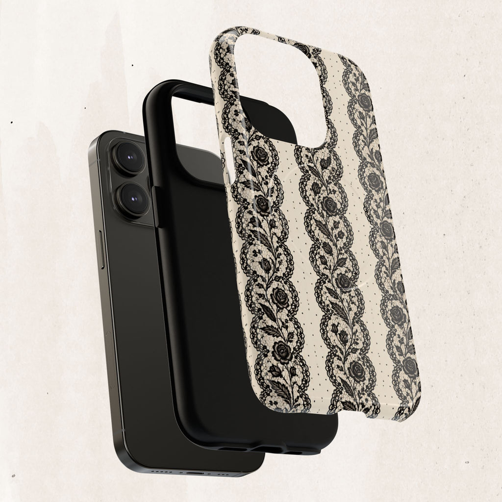 Lace Stripes Magnetic Phone Case
