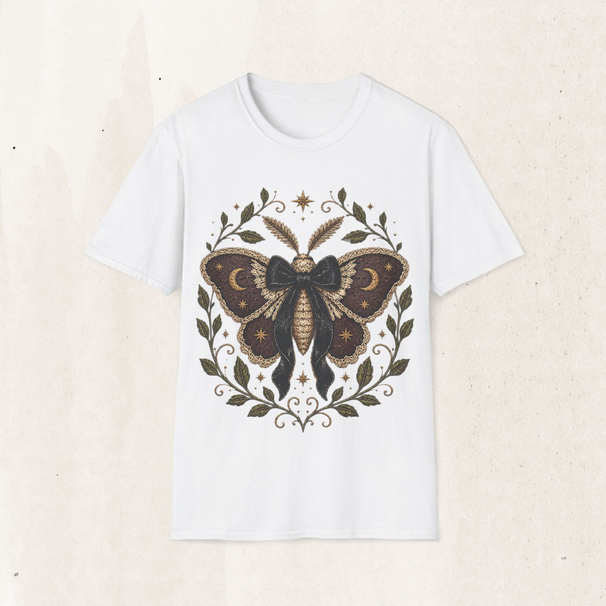 Golden Moon & Botanical Moth Tee