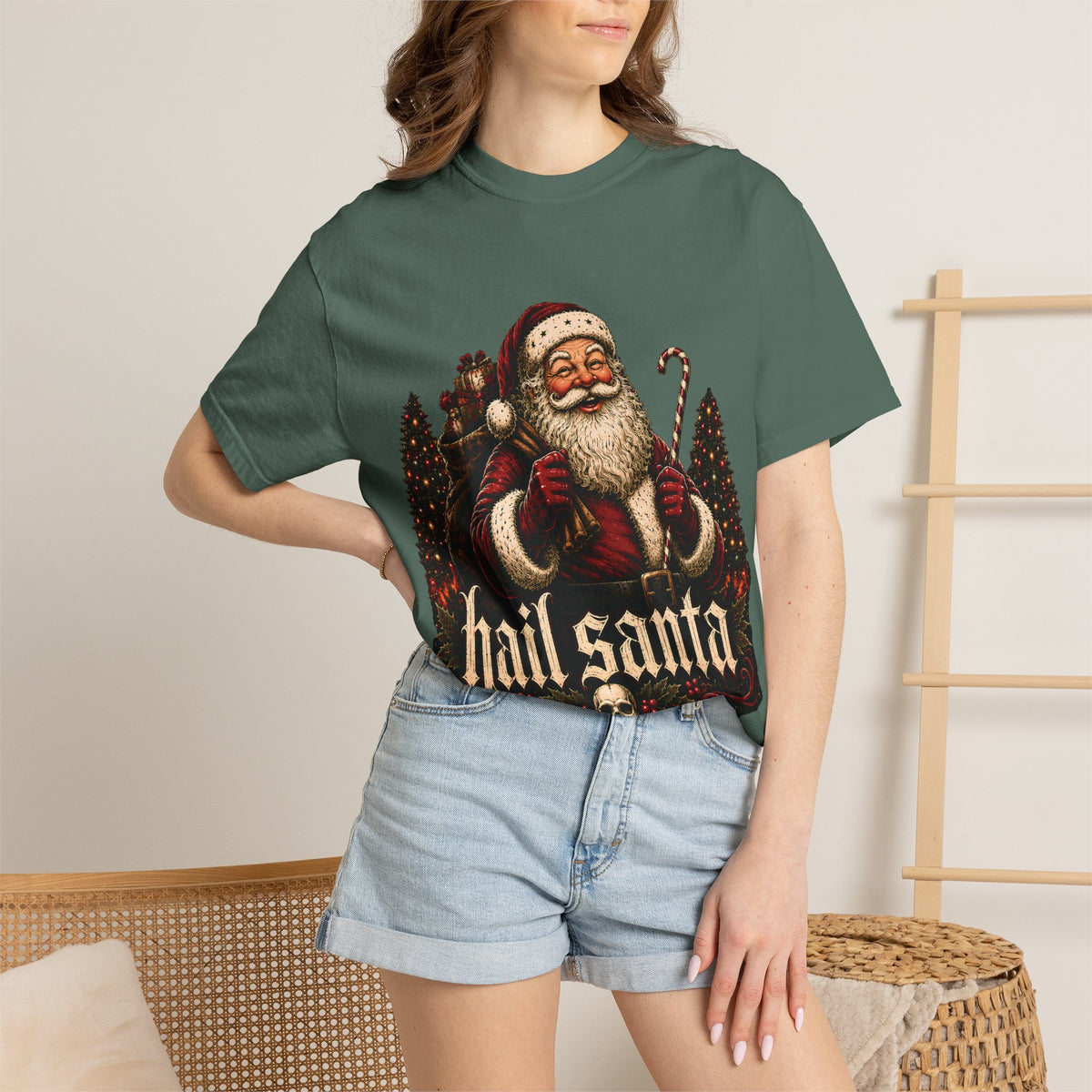 Hail Santa Vintage Graphic Tee