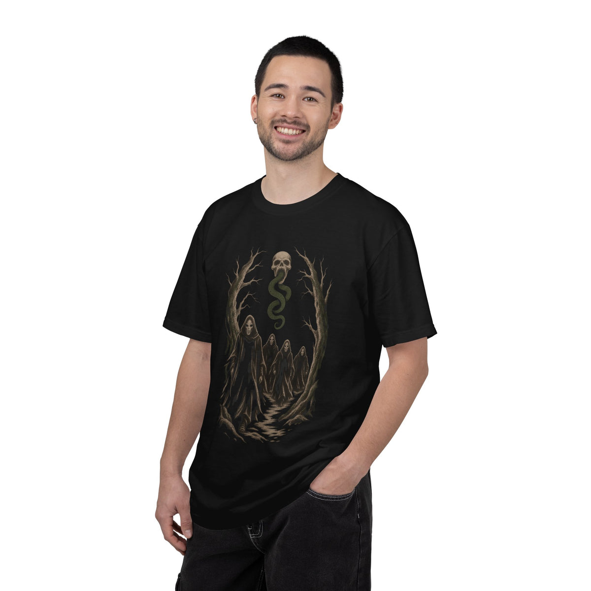Death Eaters Dark Mark Forest Tee in Black, alternate view