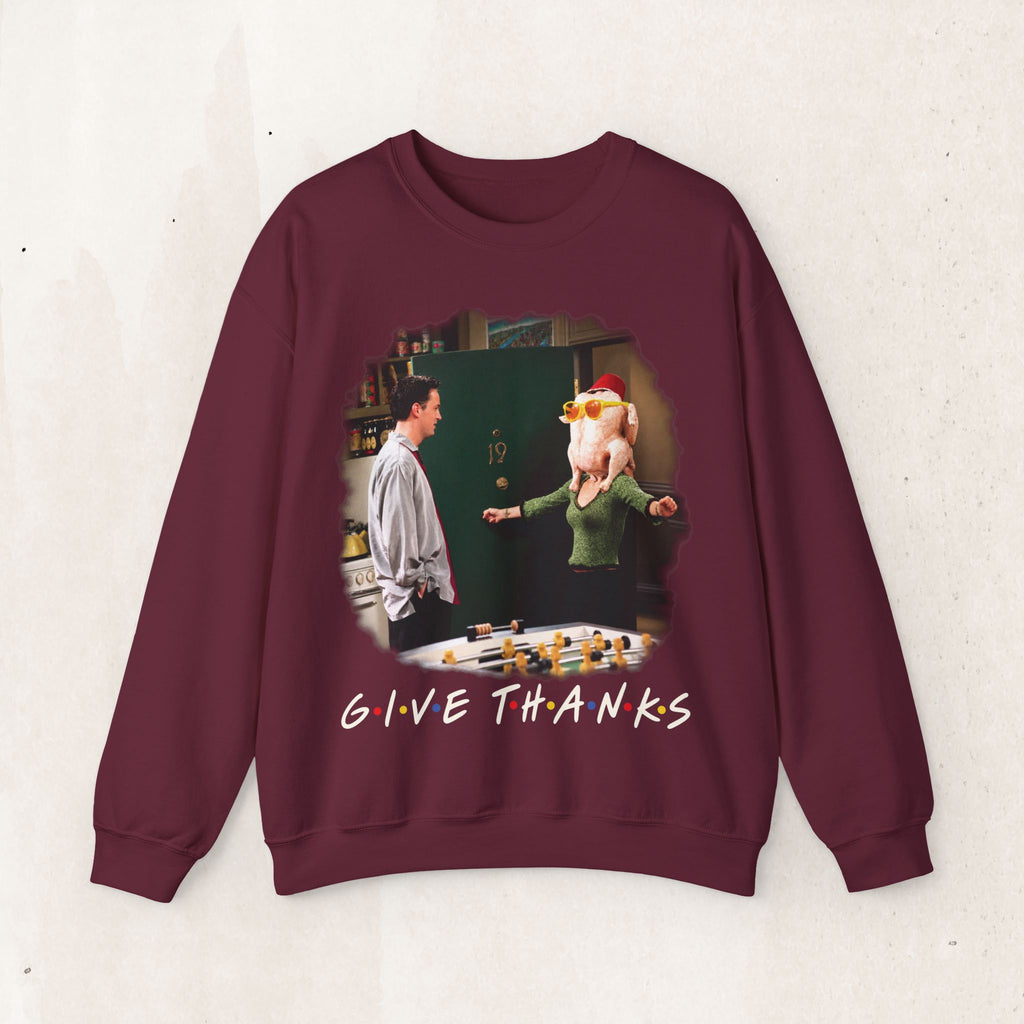Give Thanks FRIENDS Thanksgiving Sweatshirt Printify
