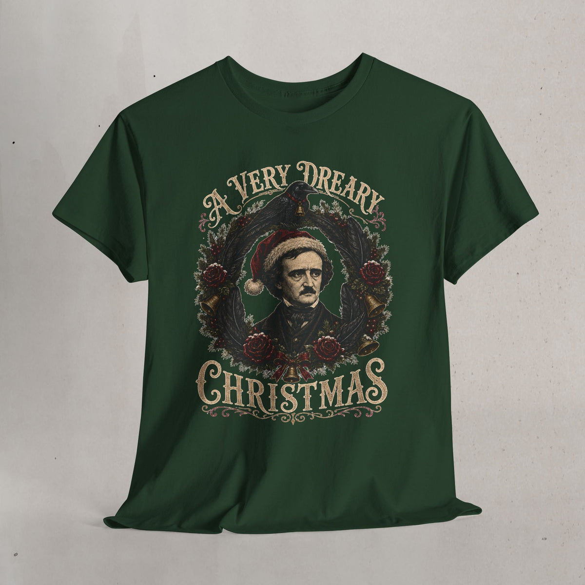 Edgar Allan Poe 'A Very Dreary Christmas' Graphic Tee