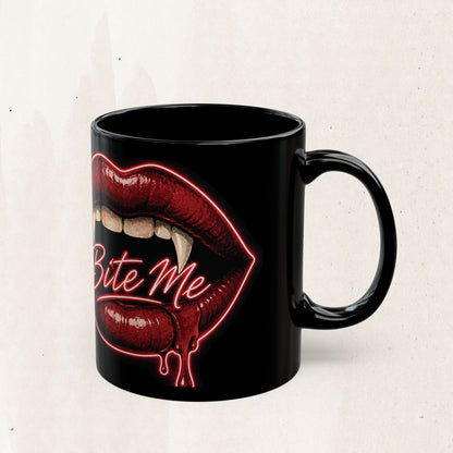 Bite Me Vampire Lips Mug