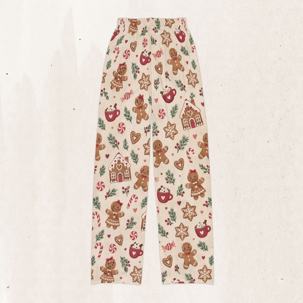 Kids Gingerbread Holiday Pajama Pants