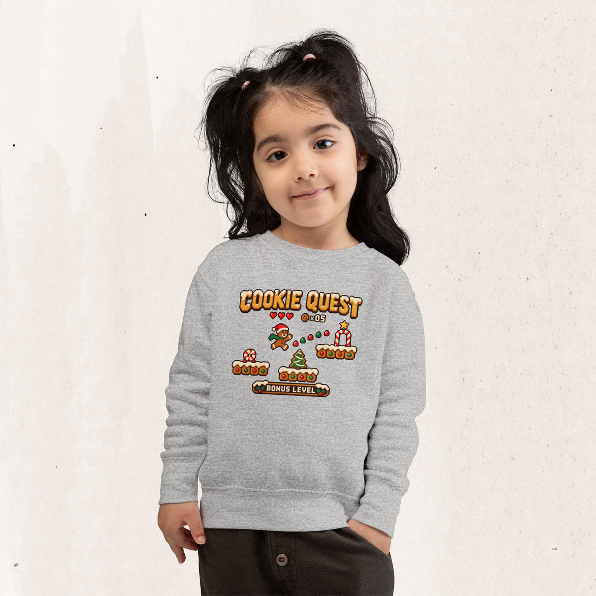 Christmas Cookie Quest Toddler Sweatshirt