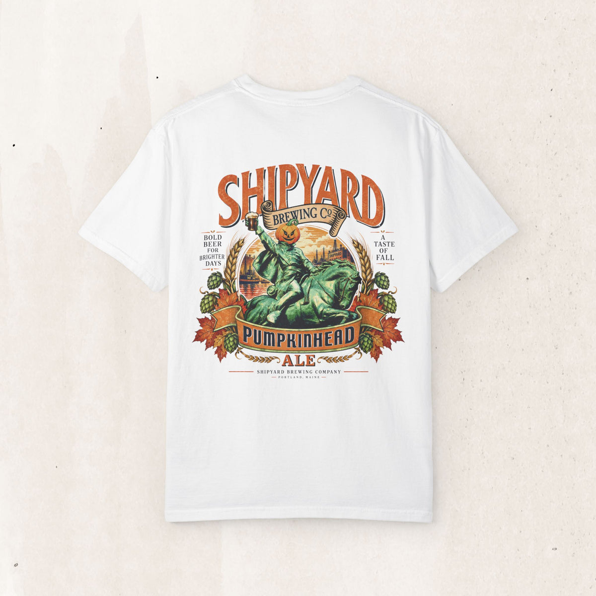 Pumpkinhead Ale Tee – Vintage Brewery Graphic Shirt – White