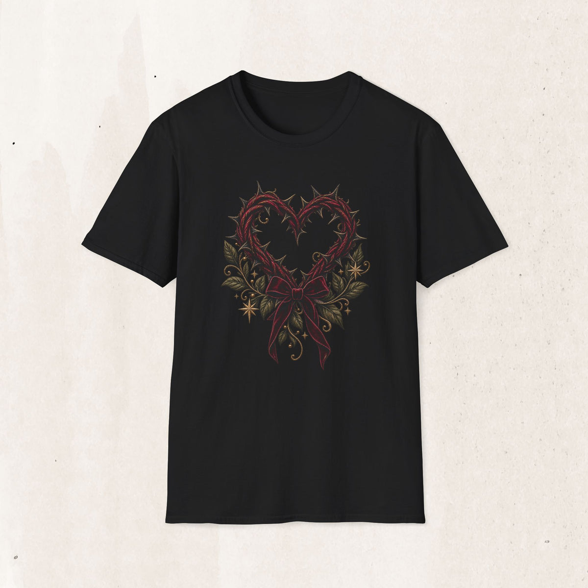 Thorn Heart Graphic Tee – Gothic Floral