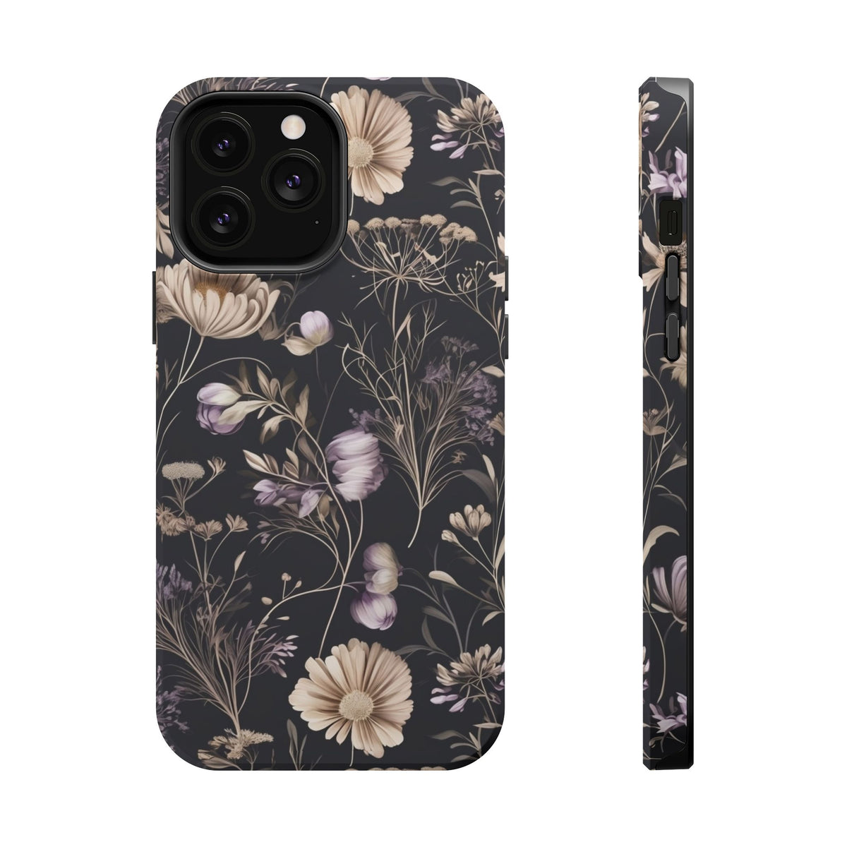 Dark Floral Magnetic Phone Case, alternate view
