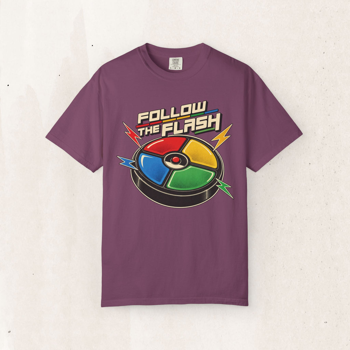 Follow The Flash Simon Graphic Tee – Berry