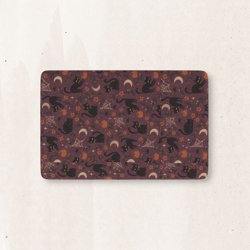 Autumn Night Cats Fitted Crib Sheet Printify
