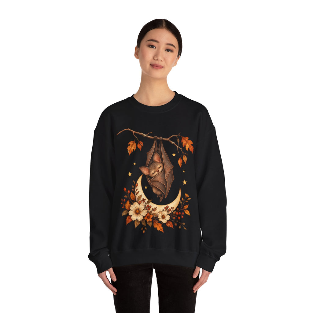 Autumn Bat Moon Crewneck Sweatshirt